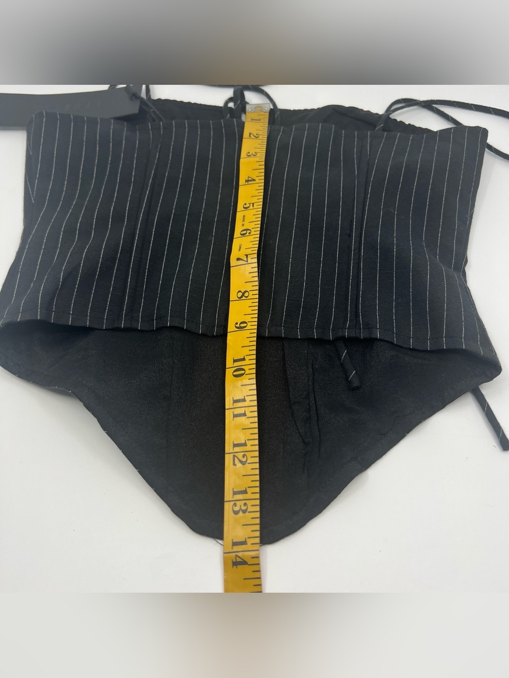 NWT New Lioness La Quinta corset black onyx pinstripe XS Shopbop revolve - Picture 14 of 16